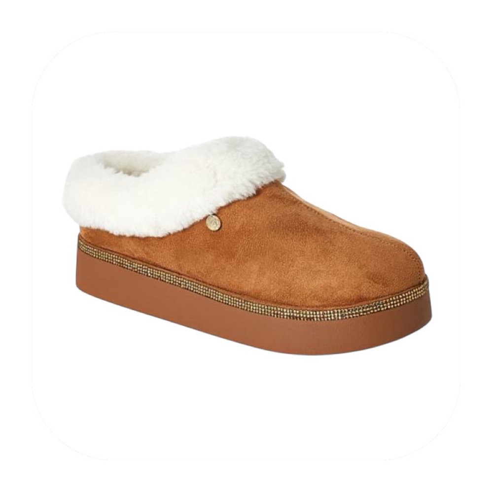 Joy size 11W Glamorous Cozy Slippers with Orthotic Insole